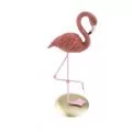 figurina flamingo roz din rasina, statueta decorativa